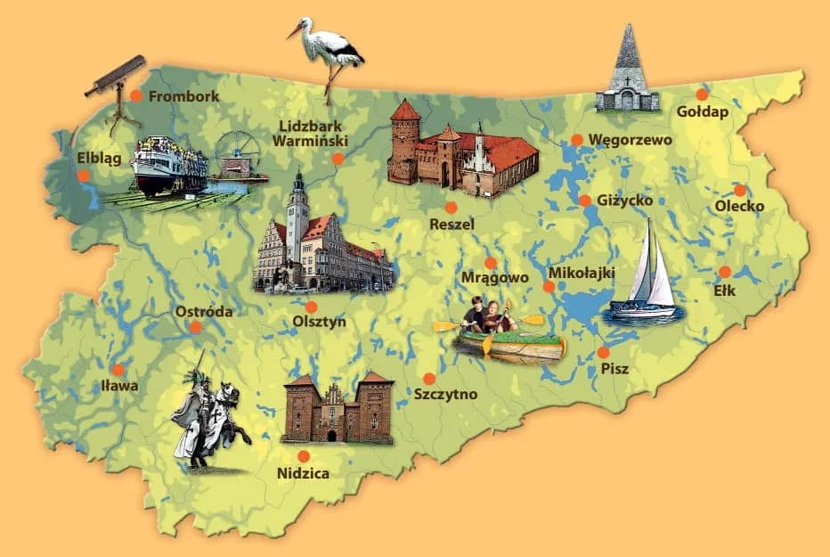 Najlepsze atrakcje na Warmii i Mazurach: od zamków po jeziora