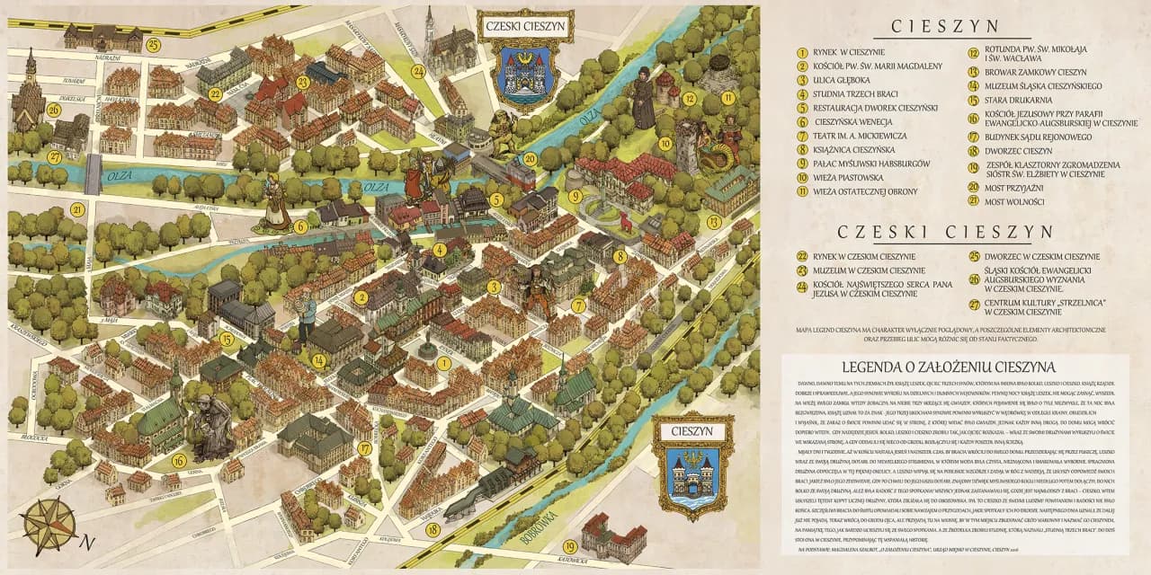 Co mówi mapa o atrakcjach cieszyńskiego tramwaju?